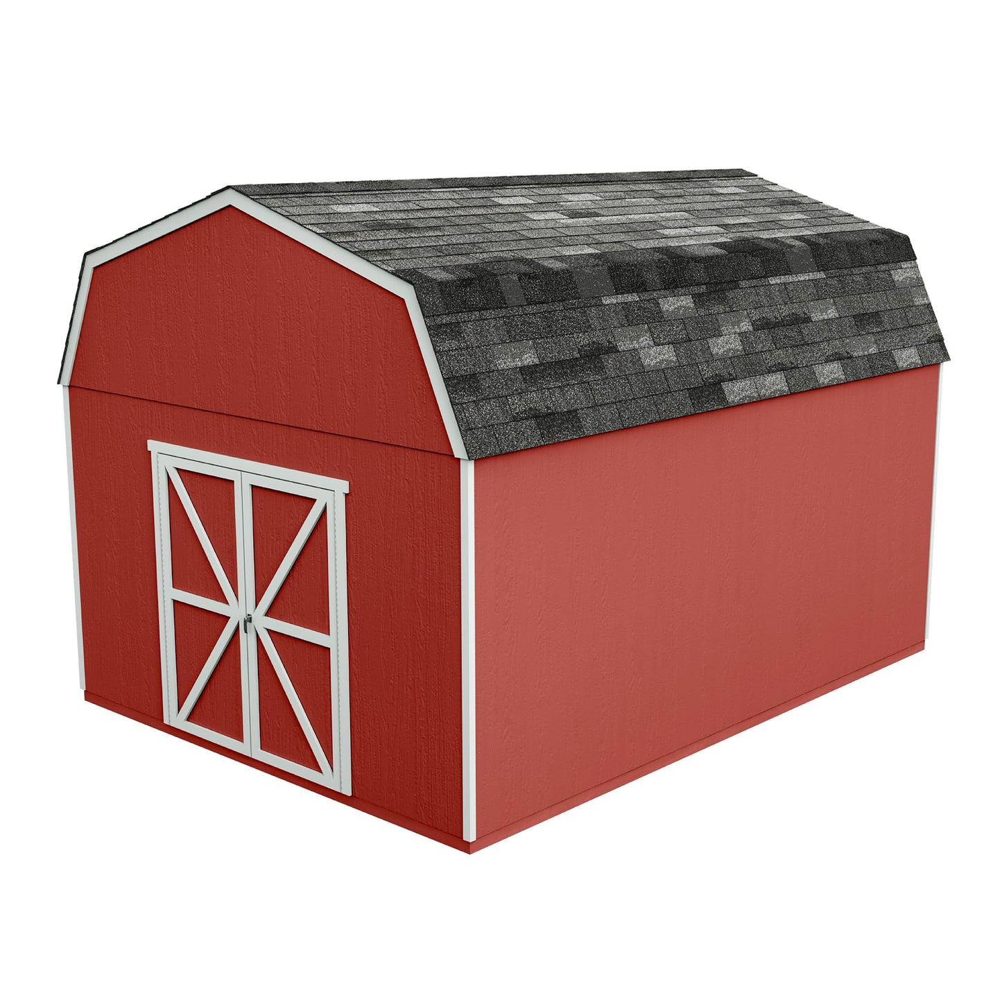 Handy Home Products Hudson 12x16 Do-it-Yourself Wooden Storage Shed with Floor Kit- Does not Include Paint or Roofing Shingles