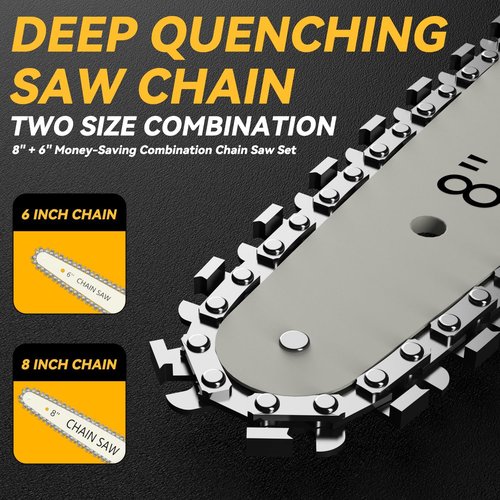 Dewalt Mini Chainsaw - 2-in-1 Cordless Electric Chain Saw with Brushless Motor & Auto-Oiler | 8-Inch & 6-Inch