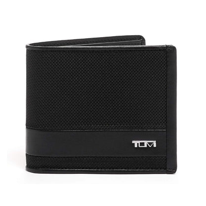 TUMI - Alpha Global Center Flip Passcase - Wallets for Men - Organized Bill Compartment & Hidden Pocket - 3.8" X 4.8" X 1.0" - Black