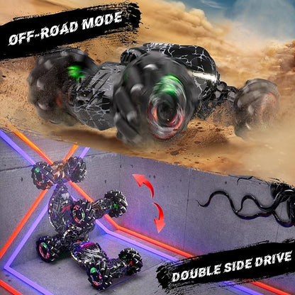 Remote Control Car 2.4Ghz 4WD Gravity Gesture Sensing RC Cars Monster Stunt Twist Truck Kids Toys for 5-7 yr Boys &amp Girls RC Drift Car with Light Music Gift for Boy Toys Age 8-13 yr