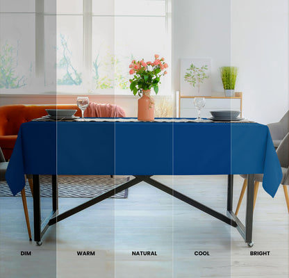 Utopia Kitchen 2 Pack 6 Foot Rectangle Table Cloth [60x102 Inches, Royal Blue] Stain and Wrinkle Resistant Tablecloth Washable Polyester Cover for Dining, Buffet Parties, Picnic and Weddings