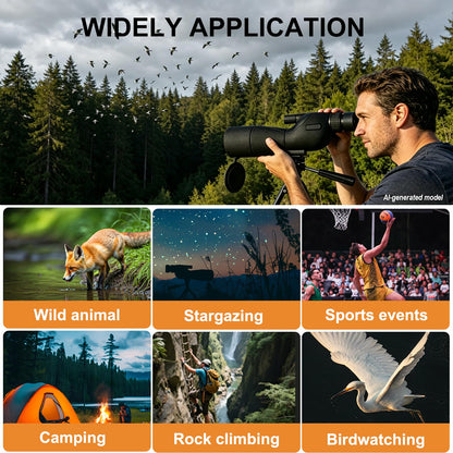 Monocular Telescope with Tripod,Bird Watching Gifts for Men and Nature Lovers - Outdoor Nature Exploration & Stargazing, Birthday Gifts for Father, Graduation Gifts for Teens