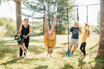Adventure Line- Swing, 2 Soft Swings, 1 Super Twister, and 1 Sturdy Metal Monkey Bar