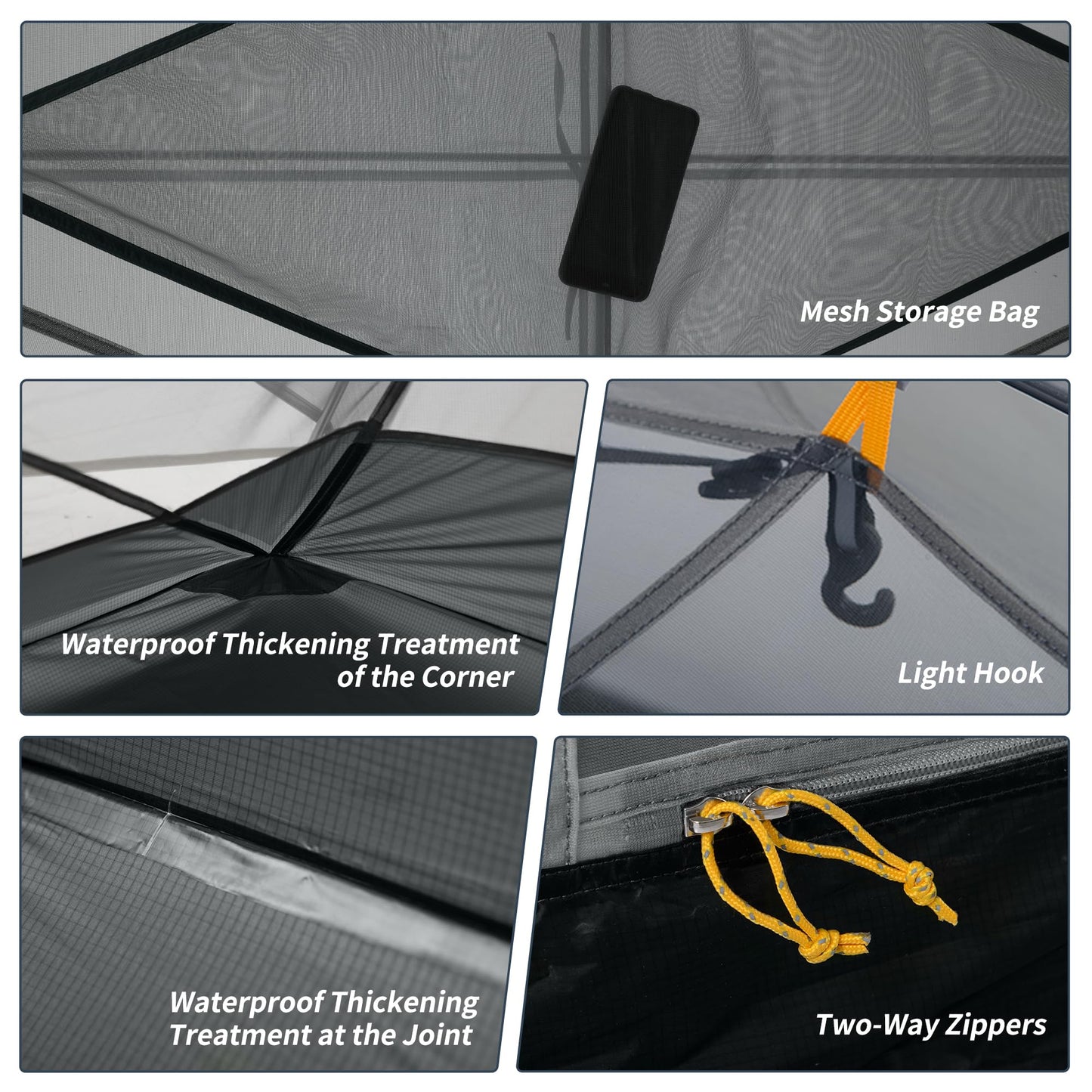 Naturehike Mongar 2 Person Backpacking Tent, 3 Season Camping Tent Ultralight Double Layer Free Standing Two Person Tents for Camping Hiking Cycling