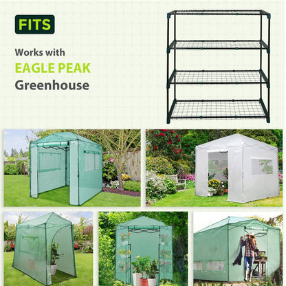 EAGLE PEAK 8'x6' Portable Greenhouse with Two Shelves