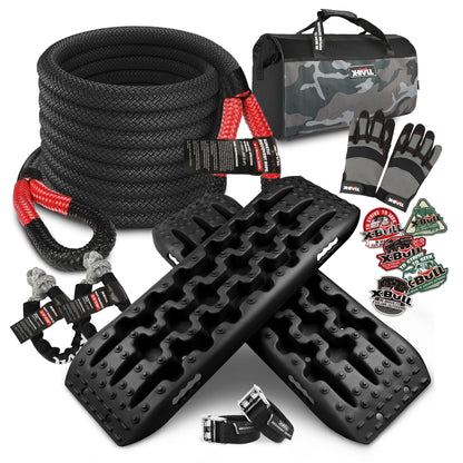 X-BULL New Recovery Traction Tracks with Kinetic Rope Recovery Kit