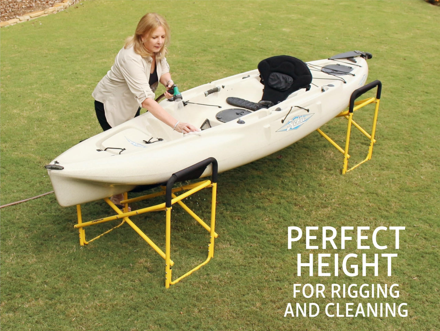 Suspenz Kayak Canoe Stands Foldable, Portable, Big Catch Super Duty Work Stations with Slings, Model (55-0130)