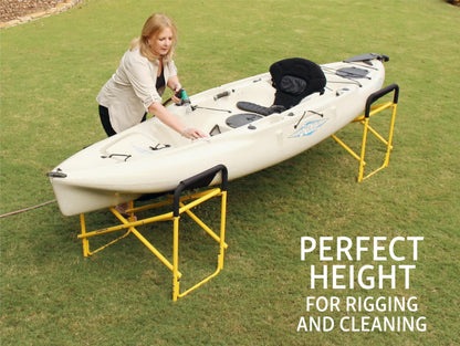 Suspenz Kayak Canoe Stands Foldable, Portable, Big Catch Super Duty Work Stations with Slings, Model (55-0130)
