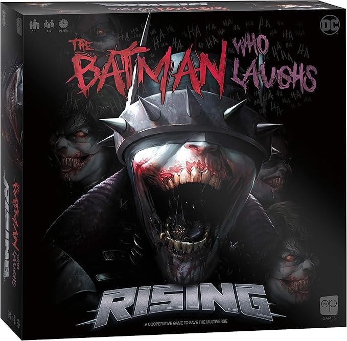 The Batman Who Laughs Rising | Cooperative Board Game | Featuring DC Comics Heroes and Villains - Wonder Woman Green Lantern Hawkgirl Batman Harley Quinn The Flash Cyborg | Licensed Batman Game