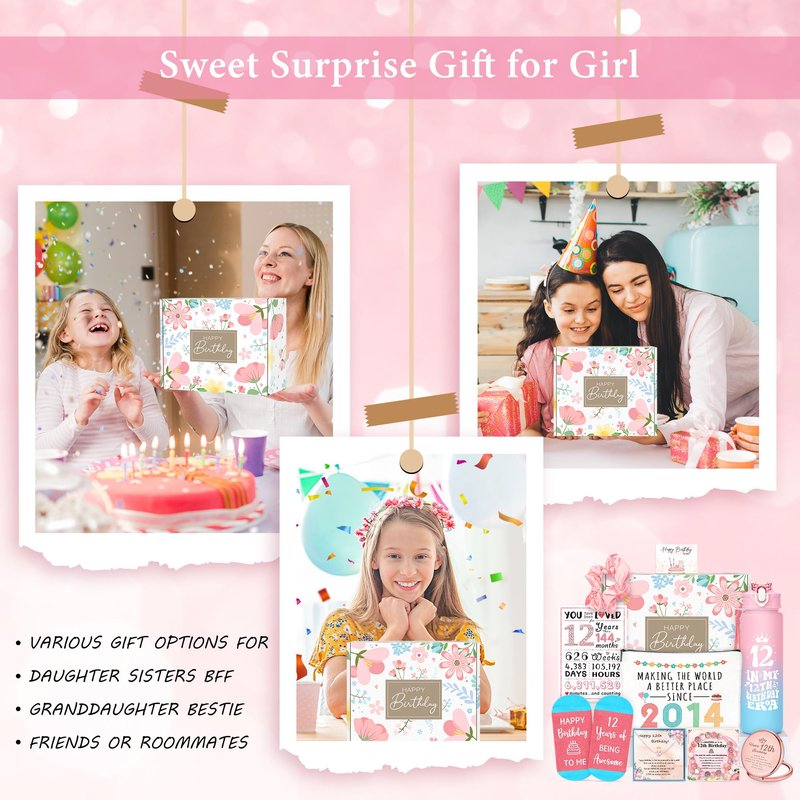 12 Year Old Girl Birthday Gifts for 12 Year Old Girl Gift Trendy Stuff Happy 12th Birthday Gifts for Girls Cool 12th Decorations Present Accessories Things Cute Girly Gift Ideas for Teen Girls Teenage