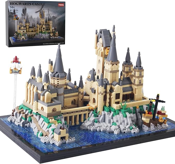 2900+PCS Micro Mini Hog Magic Castle Building Blocks Model SetCreative Ideals Harry Tower ArchitectureUnique Present for 14+ Kids or Adults