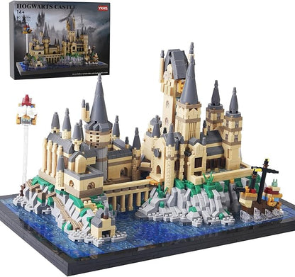 2900+PCS Micro Mini Hog Magic Castle Building Blocks Model SetCreative Ideals Harry Tower ArchitectureUnique Present for 14+ Kids or Adults