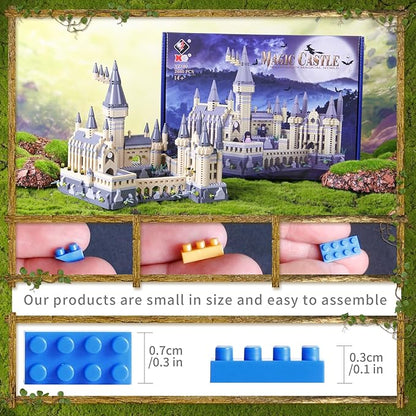 2680PCS Harry Pot Magic Castle Micro mini Building Blocks Toys SetsCreative Ideals Hog Tower Building Sets Best Gift for 14+ Boys Girls or Adults