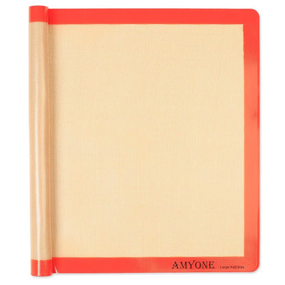 AMYONE Silicone Baking Mats for Full Size Sheet Pan, Non-Stick Silicone Baking Sheet Liners for Cookies/Pastries/Chicken/Vegetables, Food Grade Silicone Mat for 18 x 26-inch Full Baking Pans, 1 PCS