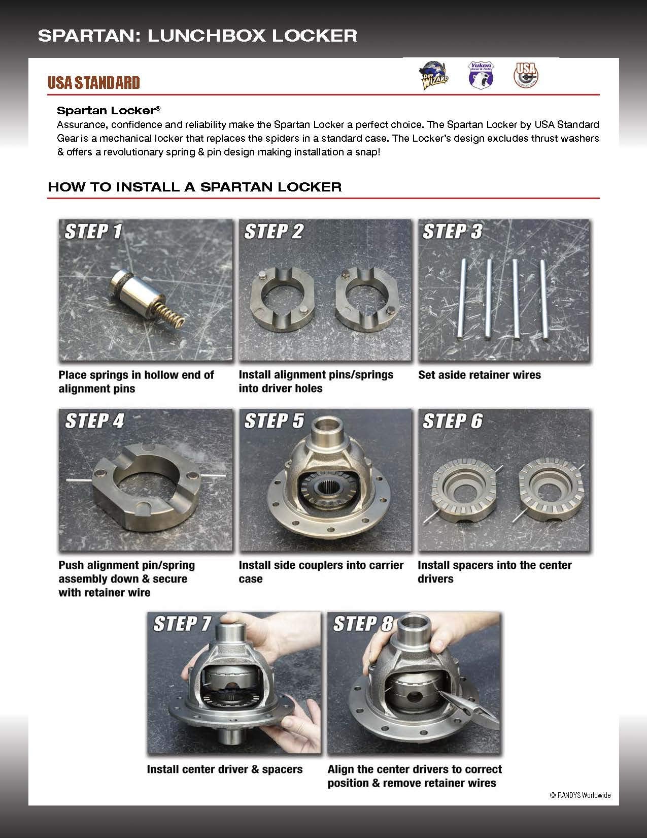 USA Standard Gear SL GM12-30 GM 12 Bolt differential-30 Spline axles Spartan Locker