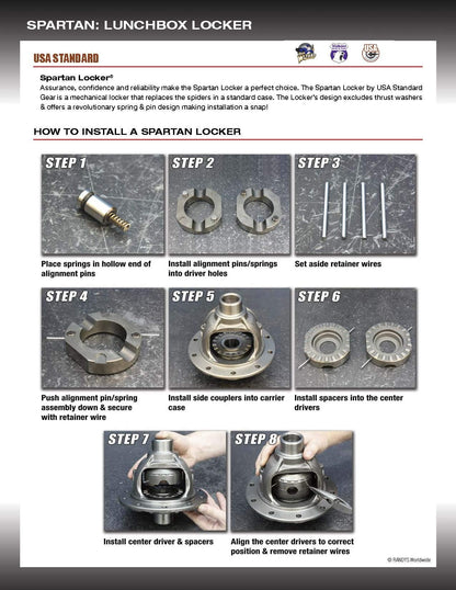 USA Standard Gear SL GM12-30 GM 12 Bolt differential-30 Spline axles Spartan Locker