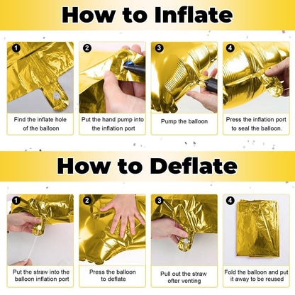Giant X Alphabet Balloon Letters, Gold Self Inflating Custom Letter Balloons Birthday Decor, 40 Inch Helium Mylar Foil Name Word Balloons for Girls Men Anniversary Party Graduation Decoration Supplies