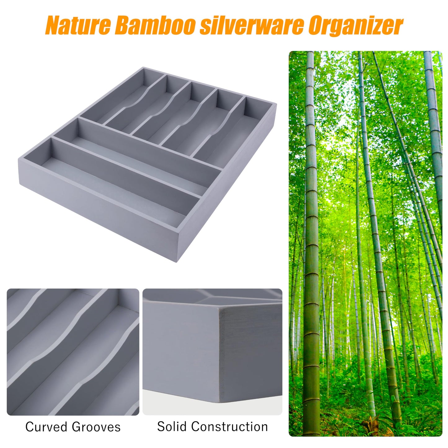 Kitchen Silverware Drawer Organizer and Storage Cabinet Utensil Rack Bathroom Counter Vanity Extra Large Big Cooking Drawer Organizers Countertop Pantry Storage Cabinet Best Kitchen Must Haves 2025