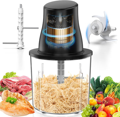 Skiennix Electric Chicken Shredder Tool - 250W Multifunctional Meat Grinder for Chicken, Fruits & Vegetables (Black)