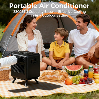 Portable Air Conditioner,3300BTU Tent Air Conditioner, Air Portable AC for Camping, Van Life, Tent, Outdoor