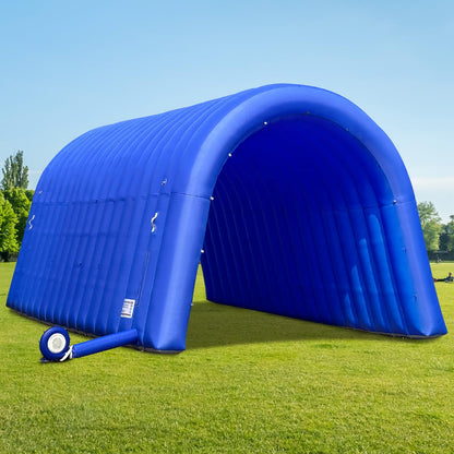 OZIS 20x10x10Ft Inflatable Tunnel Sports Tunnel Entrance with Installed Blower Inflatable Tunnel Tent for Business Advertising Event Exhibition Promotion,Street,Shop,Supermarket,School(Blue)