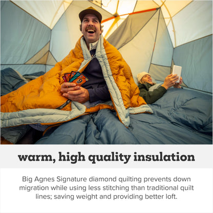 Big Agnes Camp Quillow - Ultralight Packable Backpacking Pillow And Quilt Combo, Versatile Puffy Downtek Blanket for Camping