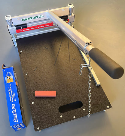 MANTISTOL 13'' Pro fooring cutter MC-330 with replacement blade and flooring installation kit