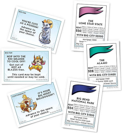 Late for the Sky Texas-opoly Game 96 months to 9600 months