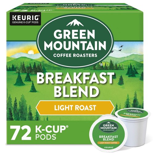 Green Mountain Coffee Roasters Breakfast Blend - Light Roast Single-Serve K-Cup Pods | 72 Count
