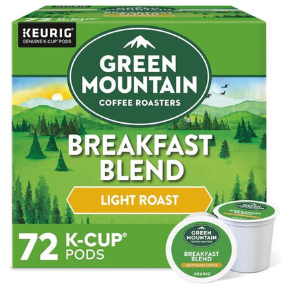 Green Mountain Coffee Roasters Breakfast Blend - Light Roast Single-Serve K-Cup Pods | 72 Count