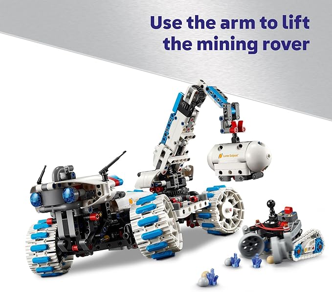 LEGO Technic Lunar Outpost Moon Rover Space Vehicle Building Toy - All-Terrain Explorer for Kids Boys &amp Girls Ages 10+ - Buildable Space Decor for Any Room - Gift Idea for Birthdays - 42211