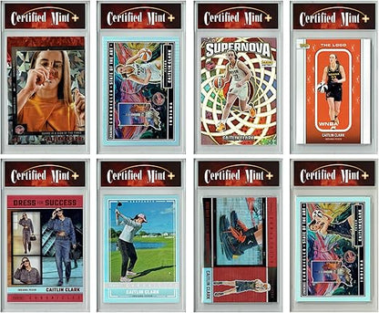 LOADED! All Caitlin Clark Collector's Box: 4 Certified Mint+ Rookie Cards from Women's Basketball