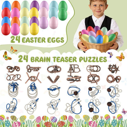 Mytothfy 24 Pcs Brain Teaser Puzzles for Adults Teens - Metal Puzzles 3D Puzzle Game Toys for Adults Teens - Unlock Interlocking Puzzle Adult Teens IQ Education Smart Toys