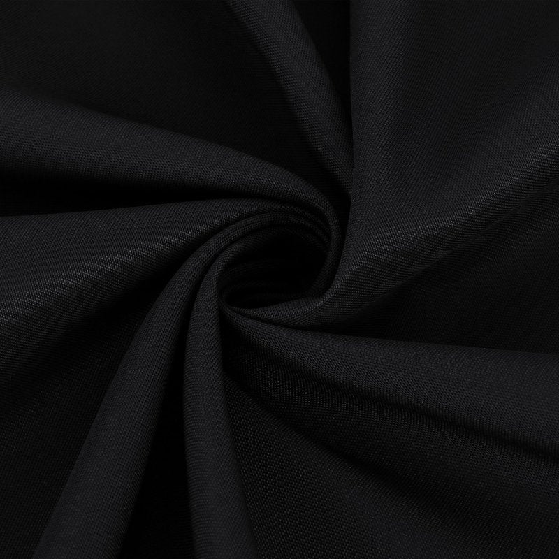 Fitable 6 Pack Black Round Table Clothes - 90 Inches in Diameter - Stain Resistant and Washable Tablecloths, Polyester Fabric Table Covers for Wedding, Party, Banquet, Gathering