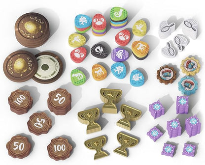 Wondrous Creatures Board Game Worker-Placement &amp Tableau Building Strategy Game for 1-4 Players Ages 14+ 40-80 Min Playtime Build Creature Combos &amp Experience a Magical World (Upgraded Com