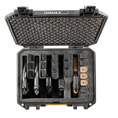 Pelican Vault v300-5 Pistol and 19 Magazine Pre-Cut Foam Gun Case (Black)