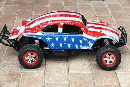 SummitLink Custom Body Flag Strip Style Compatible for 1/10 Scale RC Car or Truck (Truck not Included) SSB-FP-01