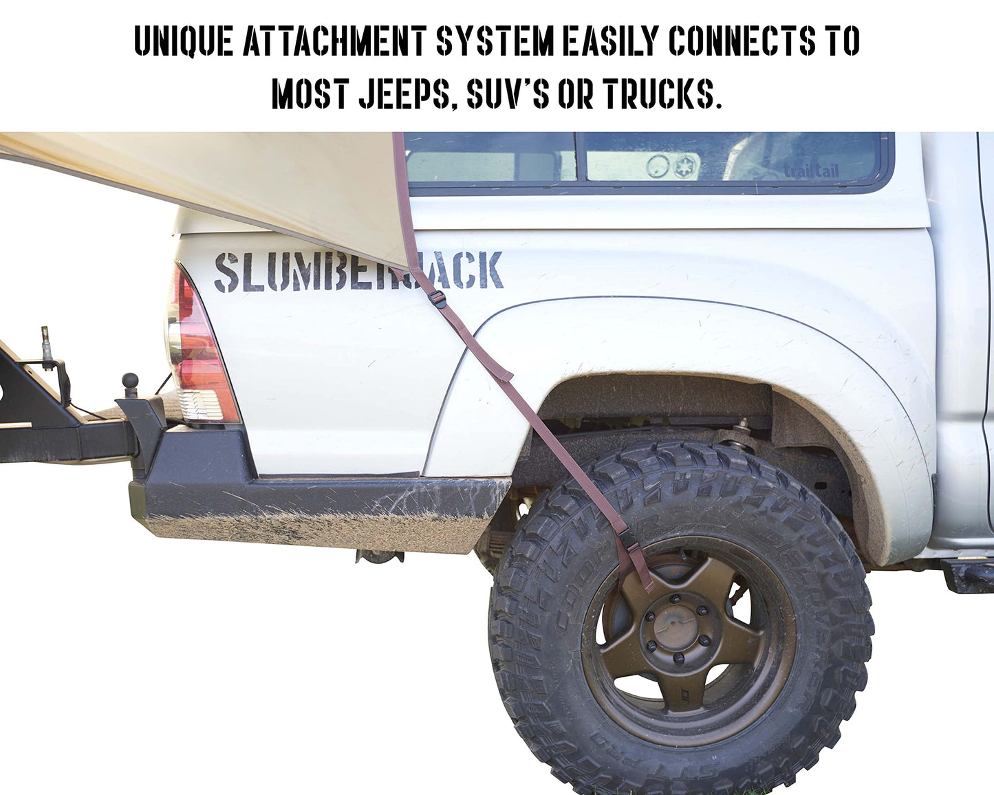 Slumberjack SJK Roadhouse Tarp, Hunting Camping & Overland Shelter Protects from Rain & Sun (Khaki)