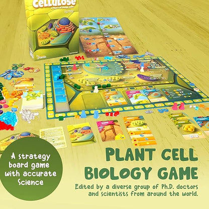 Cellulose: A Plant Cell Biology Game | Mensa Recommended Strategic &amp Entertaining Game to Learn Photosynthesis DNA &amp Biochemistry | Educational STEM Board Game for Families Students &amp Te