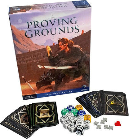 Renegade Game Studios Proving Grounds Solo Board Game One Player Hero Strategy Adventure Ages 10