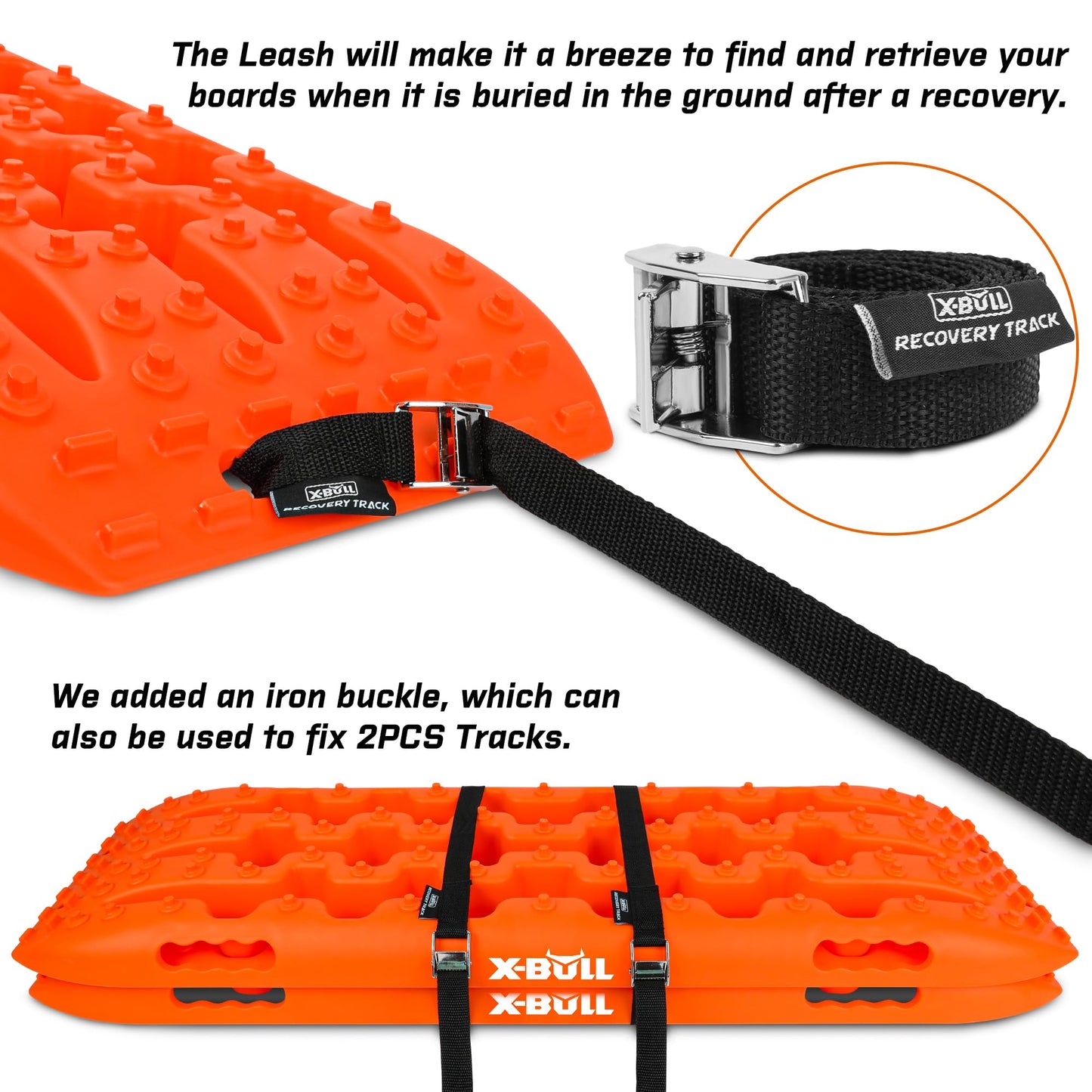 X-BULL New Recovery Traction Tracks with Kinetic Rope Recovery Kit