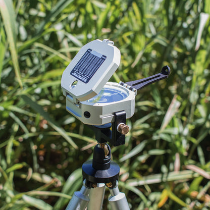 Brunton Ball & Socket Stability Mount for Pocket Transit Compass – Non-Magnetic Aluminum/Brass Tripod Adapter with 1/4-20 Thread for Precise Level Azimuth & Inclination Readings
