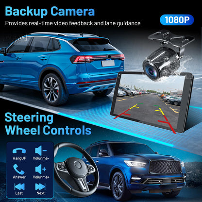 5GWi-Fi 1280 * 800HD（Online Upgrade OTA System） Car Radio Stereo for Jeep Patriot Compass 2010-2016 Built-in Carplay Andriod Auto, FM&DSP Bluetooth with GPS Navigation Backup Camera&SWC 2+32G