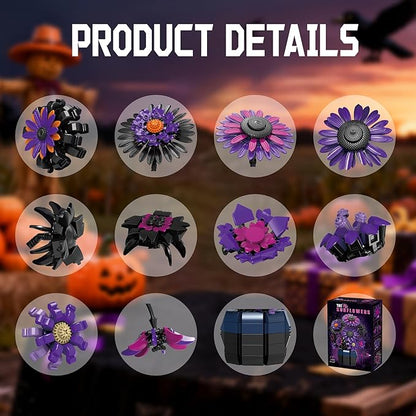 Sunflower Building Set Flowers Purple Art Compatible with Lego Botanical Collection for Adults Home Decor - 1009 Pcs