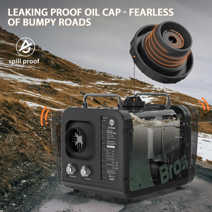 LF Bros 110V/12V 5KW All-in-1 Diesel Heater, 5L Air Diesel Parking Space Heater with Plateau Mode, Come with Remote, T4 LCD Controller and Timer, Suitable for Home Shop Garage Camper