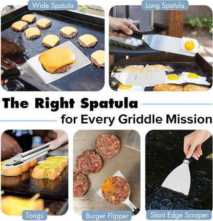 Blackstone 31PCS Griddle Accessories Kit - Professional Flat Top Grill Tools with Spatula, Melting Domes & Apron