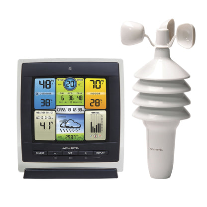 AcuRite Notos (3-in-1) Weather Station with 5" Rain Gauge and Accessories