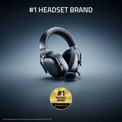 Razer BlackShark V3 Wireless Gaming Headset for PC: 50mm Drivers - Super Wideband Mic - 2.4 GHz, Bluetooth, USB - Works with Mac, PS5, Nintendo Switch, Smartphone - 70 Hr Battery - Black