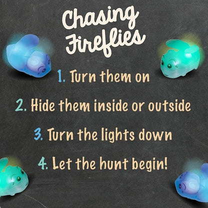 Toysmith Chasing Fireflies Kids Game - The Game of Shine &amp Seek - Interactive Games for Kids - Indoor &amp Outdoor Game - for Ages 3+ BlueGreen