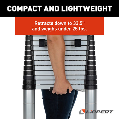 Lippert Components On-The-Go Ladder Telescoping Ladder for 5th Wheel RVs, Travel Trailers and Motorhomes
